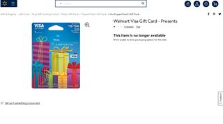 Walmart Visa Gift Card - Presents - Walmart.com