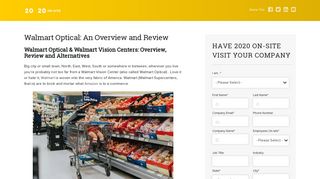 Walmart Optical & Vision Center: Overview and Review - 2020 On-site
