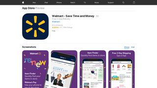 Walmart - Save Time and Money on the App Store - iTunes - Apple