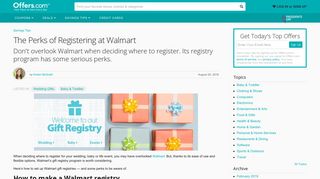The Perks of Registering at Walmart - Offers.com