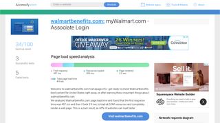Access walmartbenefits.com. myWalmart.com - Associate Login