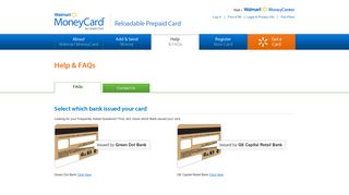 FAQs & Help - Walmart MoneyCard