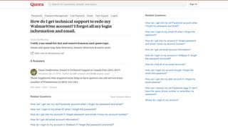 How to get technical support to redo my WalmartOne account - Quora