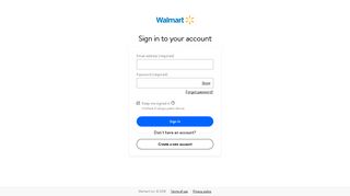 My Account - Walmart