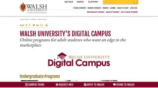 Online Learning at Walsh University