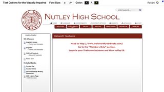 Walsworth Yearbooks - Nutley Public School District