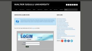 Alumni login - Walter Sisulu UniversityWalter Sisulu University