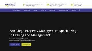 Walters Home Management: San Diego Property Management ...