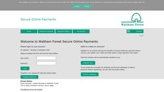 Civica Payments Portal - Welcome to Waltham Forest Secure Online ...