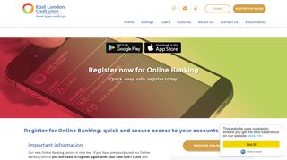 Register for online banking - East London Credit Union