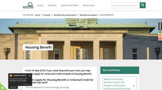 Housing Benefit | Waltham Forest Council