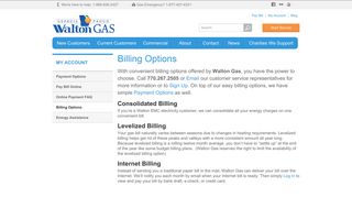Billing Options | Walton Gas