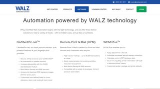 Our Software Solutions - WALZ Certified Mail Automation