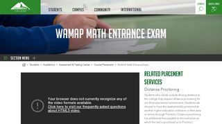 WAMAP Math Entrance Exam - Green River College