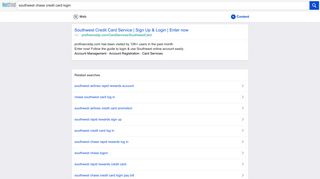 southwest chase credit card login - NetFind - Content Results