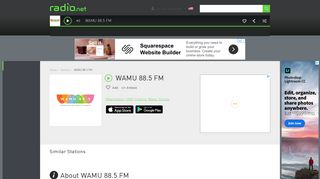 WAMU 88.5 FM radio stream - Listen online for free - Radio.Net