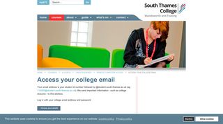 Access your college email - South Thames College