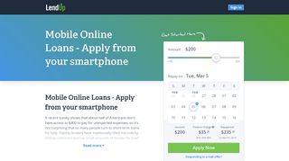 Mobile Loans - Apply From Your Mobile Device - LendUp