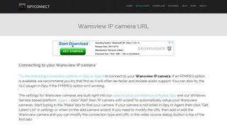 Connect to Wansview IP cameras