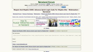 Wapact And Wapkiz CODE: Advance Quick Login Code For Wapkiz Site ...