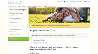 Apple Health for You | Washington State Health Care Authority