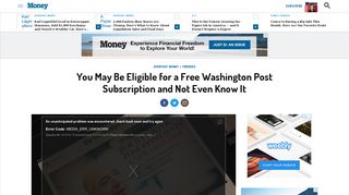 Free Washington Post: Ways To Get a Free Subscription | Money