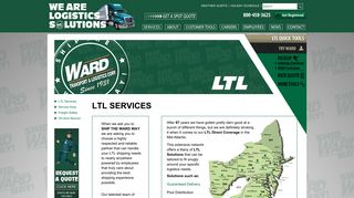 LTL Freight Carriers | Freight Trucking for Less-Than ... - Ward Trucking