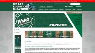 Job Openings | Ward Transport & Logistics Corp - Ward Trucking