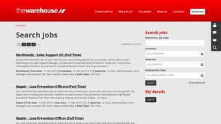 Search Jobs | Retail Careers | The Warehouse Careers