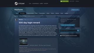 500 day login reward :: Warframe General ... - Steam Community