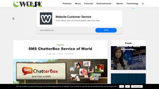 SMS ChatterBox Service of Warid | Web.pk