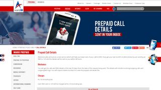 Warid Telecom :: Call details