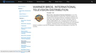 Warner Bros. International Television Distribution - Warner Bros. - The ...
