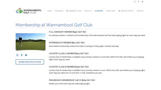 Membership - Warrnambool Golf Club