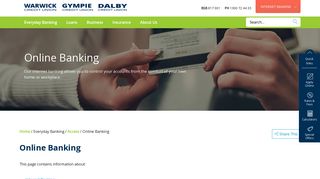Online Banking - Warwick Credit Union
