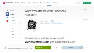 www.WarXtreme.com | Detailed statistics of Facebook page ...
