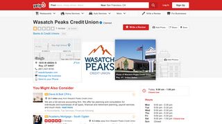 Wasatch Peaks Credit Union - Banks & Credit Unions - 1935 W 4800th ...