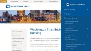 Washington Trust Business Online Banking