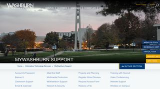 MyWashburn Information - Washburn University