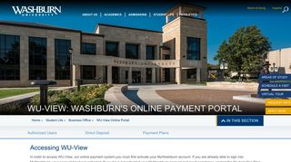 WU-View Online Portal - Washburn University
