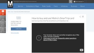 How to buy and use Metro's SmarTrip card | WMATA