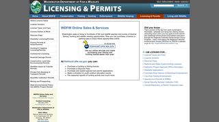Licensing & Permits | Washington Department of Fish & Wildlife