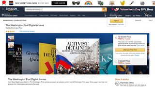 Amazon.com: The Washington Post Digital Access: Memberships and ...