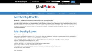 Member Benefits - PostPoints - Washington Post