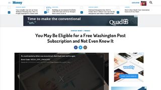 Free Washington Post: Ways To Get a Free Subscription | Money