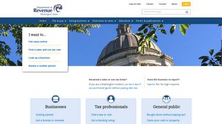 Washington State Department of Revenue - Access Washington