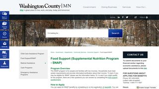 Food Support (Supplemental Nutrition Program - SNAP) | Washington ...