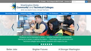 SBCTC: Washington State Board for Community & Technical Colleges
