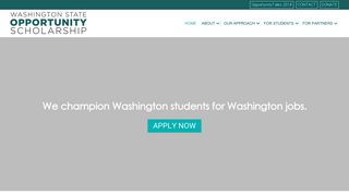 Washington State Opportunity Scholarship: Home