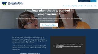 Washington State ABLE Savings Plan